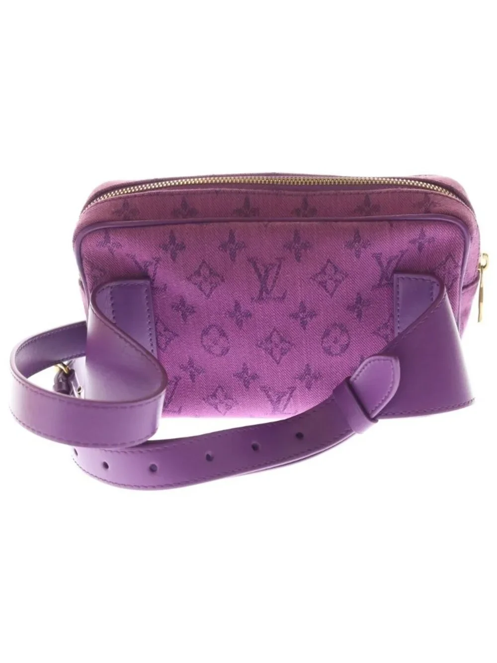 Louis Vuitton Monogram Denim Bum Bag Outdoor Violet Purple